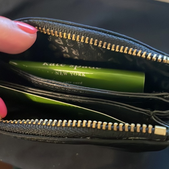 Kate Spade mini Natasha money coin purse black nwt - Picture 5 of 6
